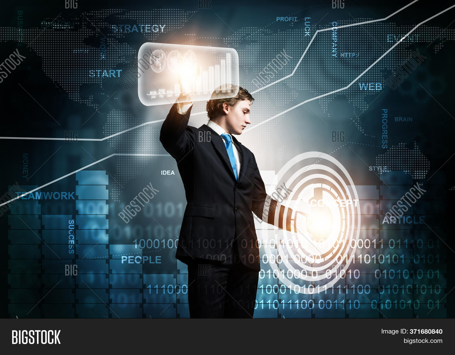 Stockbroker Working Image & Photo (Free Trial) | Bigstock