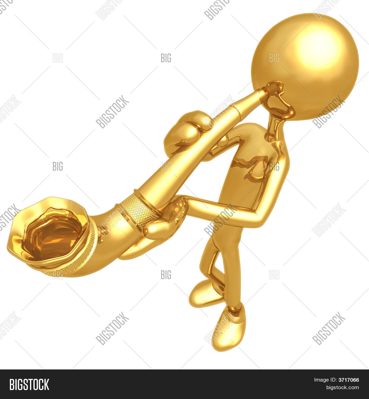 Blowing Hornblowing Image & Photo (Free Trial) Bigstock