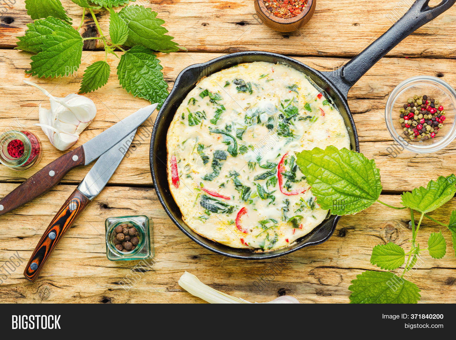 Italian Omelet Herbs Image & Photo (Free Trial) Bigstock