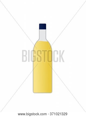 Beer Bottle Vector Illustration Isolated On White Background