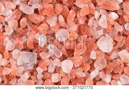 Seamless Pink Himalayan Crystal Salt Texture Top View Horizontal