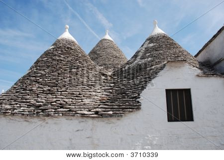 Trullo střecha s okénkem