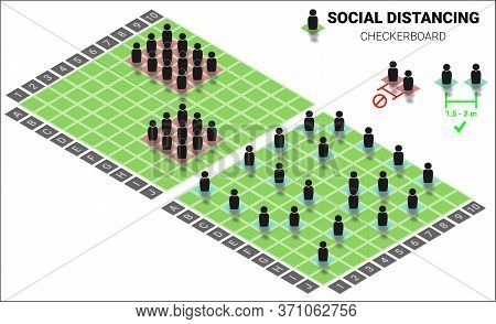 Social Distancing Resources. Keep Distance Between People To Avoid The Spread Of Coronavirus Covid-1