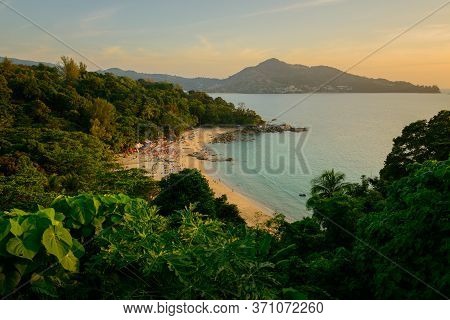 Landscape From Phuket View Point At Leam Sing Beach  Located In Phuket Province, Thailand.
