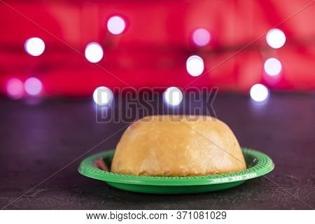 Natilla Traditional Colombian Food - Christmas Atmosphere.