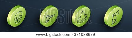 Set Isometric Hockey Mask, Championship Tournament Bracket, Mallet For Playing Air Hockey And Air Ho