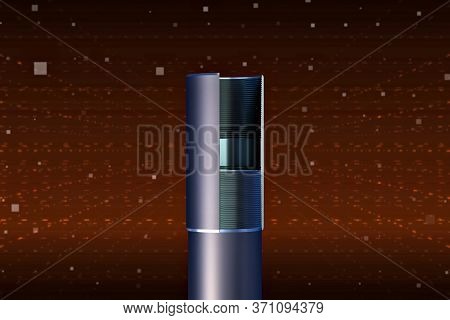 Pumped Compressor Pipes For The Oil Well. Oil And Gas Equipment.