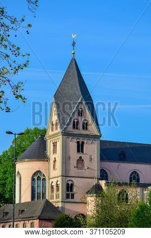 The Romanesque Church Of St. Mary In Lyskirchen. Cologne. Germany. April 2019
