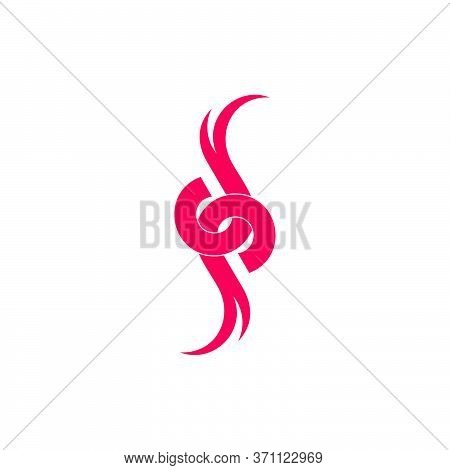 Letter Dp Curves Linked Overlap Logo Vector