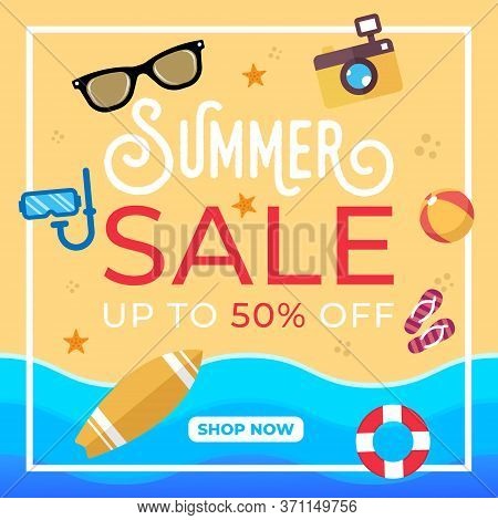 Summer Sale. Summer Sale vector. Summer Sale background. Summer Sale illustration. Summer Sale design. Summer Sale template. Trendy Summer Sale vector background. Summer Sale vector illustration for banner, poster, invitation, design template.