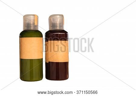 Thai Herbel Shampoo Product In Bottle Isolated On White