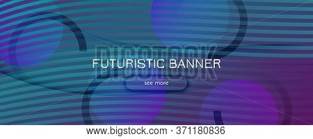 Graphic Fluid. 3d Flow Lines Pattern. Curve Futuristic Poster. Vibrant Digital Illustration. Geometr