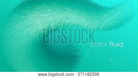 Blue Gradient Fluid. 3d Graphic Movement. Vibrant Background. Liquid Modern Gradient Fluid. Creative