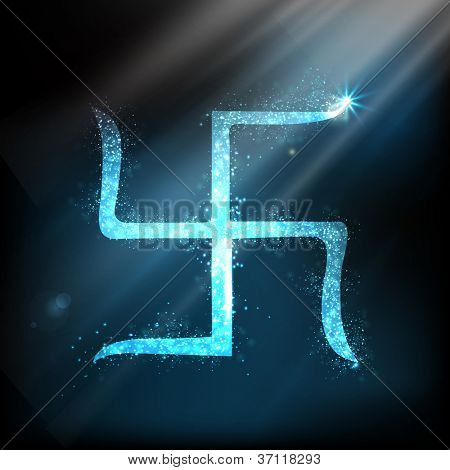 Swastik Design für Diwali fest. EPS 10.