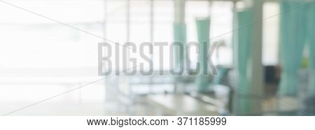 Ward Ipd Hospital Blurred Background For Backdrop Wide Banner Website, Magazine Or Graphic Campaign 