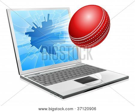 Cricket Laptop roto el concepto de pantalla