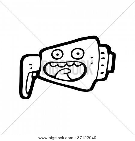 Cartoon-Unterhaltungselektronik