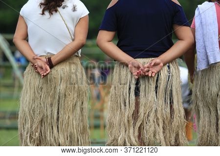 Salvador, Bahia / Brazil - May 29, 2017: Indians From Various Bahia Tribes And Ethnic Groups Camp In