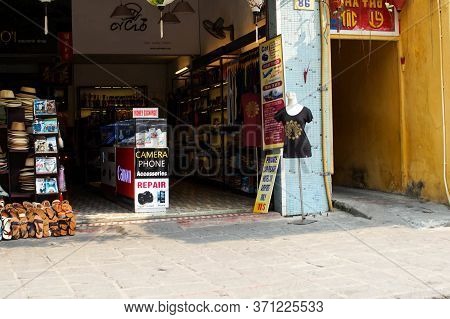 Hoi An, Vietnam - March 25, 2016: Electronic Products In The Asian Market