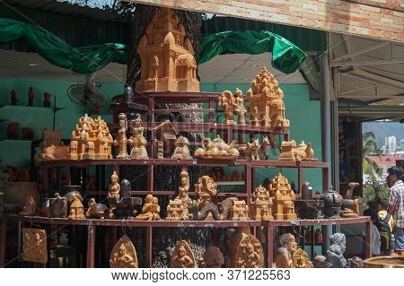 Nha Trang, Vietnam - March 28, 2016: Funeral Goods In The Asian Market