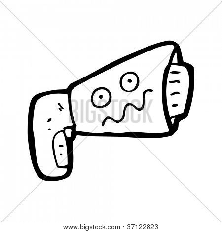 Cartoon-Unterhaltungselektronik