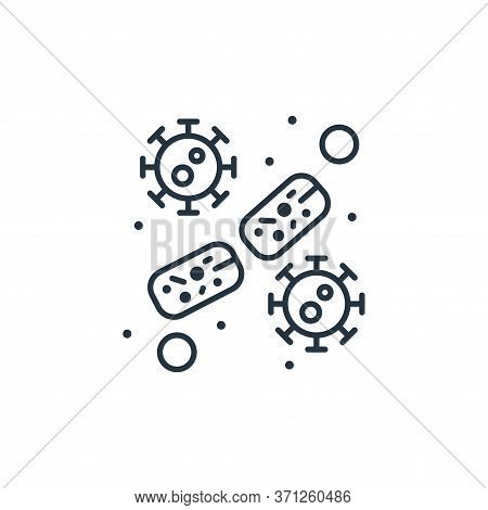 Bacteria Vector Icon. Bacteria Editable Stroke. Bacteria Linear Symbol For Use On Web And Mobile App