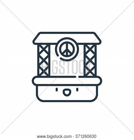 Concert Vector Icon. Concert Editable Stroke. Concert Linear Symbol For Use On Web And Mobile Apps, 