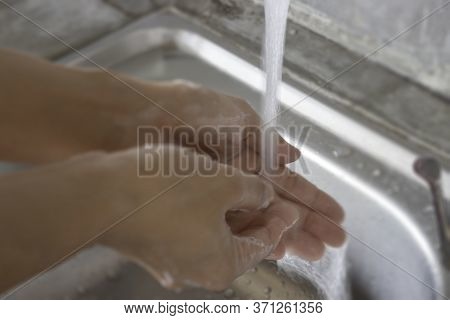 Washing Soap Bubbles Personal Hygiene, Stock Photo