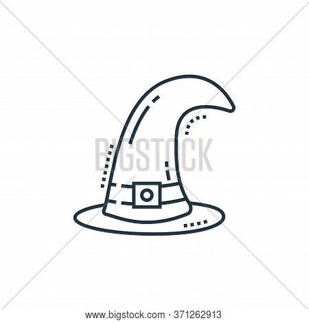 Witch Hat Vector Icon. Witch Hat Editable Stroke. Witch Hat Linear Symbol For Use On Web And Mobile 
