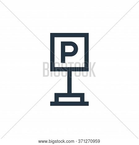 Car Park Vector Icon. Car Park Editable Stroke. Car Park Linear Symbol For Use On Web And Mobile App