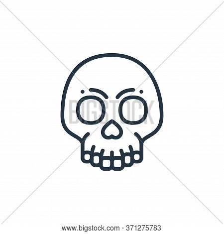 Skull Vector Icon. Skull Editable Stroke. Skull Linear Symbol For Use On Web And Mobile Apps, Logo, 