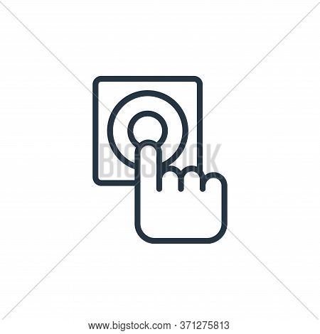 Fire Button Vector Icon. Fire Button Editable Stroke. Fire Button Linear Symbol For Use On Web And M