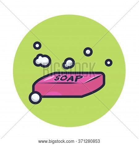 Soap Vector Illustration. Health Icon Concept Isolated. Flat Cartoon Style