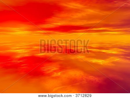 3D gerenderten entfernten skyscape