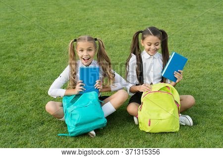 Amazing Outdoor Library. Happy Children Pick Up Library Books. Lending Library. School Library. Lite