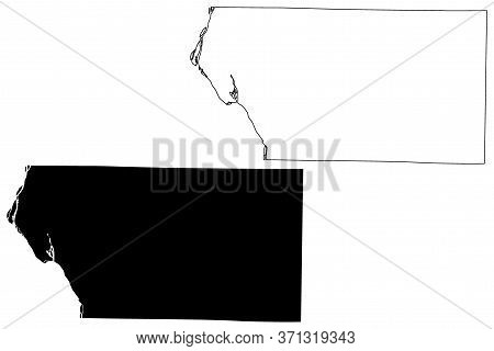 Mercer County, Illinois (u.s. County, United States Of America, Usa, U.s., Us) Map Vector Illustrati
