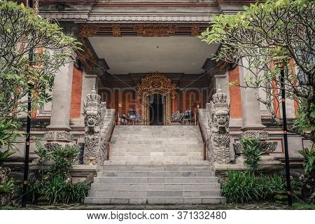 Bali, Indonesia - January 12, 2018: Territory Of Rudana Art Museum. Rudana Museum Is An Art Museum I