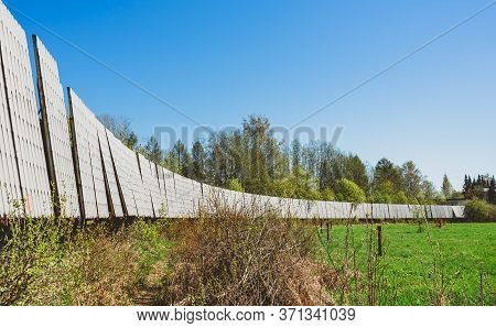 Shields Of The Reflecting Surface Of The Radio Telescope. Astronomical Observatory Of The Academy Of