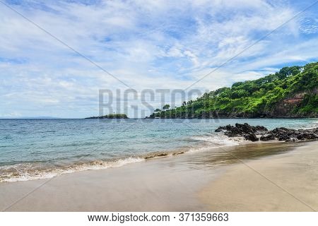 Tropical Beach In Bali Near Chandidasa, Knowen As White Sand Beach