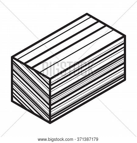 Material For Insulation Isometric Vector Icon.line Vector Icon Isolated On White Background Material