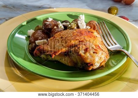 Greek Salmoriglio Chicken Thighs