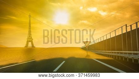 An Auninhabitable Street An A City Due To Climate Change