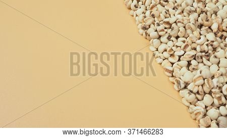 Job's Tears, Also Known As Adlay And Coix On White Background. Popular In Asian Cultures As A Food S