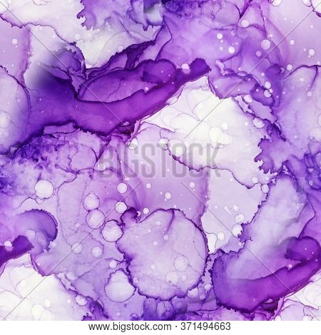Exquisite Marble Tile Desaign.  Rainbow Brush Stroke Canvas. Foil Marble Texture. Multicolor Alcohol