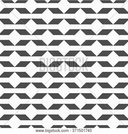 Geometric Vector Pattern, Repeating Diamond Shape Linked With Triangle Shape On Background. Pattern 