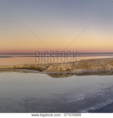 Square Panorama View Of Pans At The Bonnievale Salt Flats