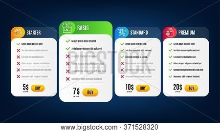 Shopping Cart, Travel Passport And Sale Offer Line Icons Set. Pricing Table, Subscription Plan. Holi