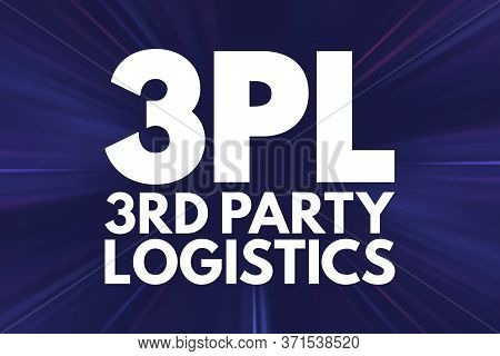 3pl - 3rd Party Logistics Acronym, Business Concept Background