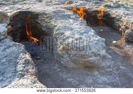 Yanartas Burning Olympos National Park In Antalya Province In Southwestern Turkey