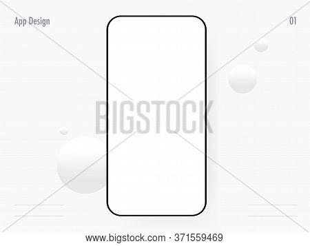Mobile Template Wireframe Mockup For App Design
